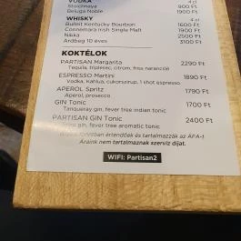 Double Shot - Veres Pálné utca, Budapest - Étlap/itallap