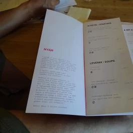 Dűlő, Miskolc - Étlap/itallap