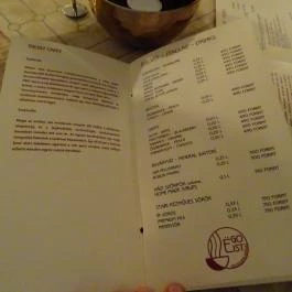 Egoist Café, Budapest - Étlap/itallap