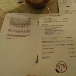 Egoist Café, Budapest - Étlap/itallap