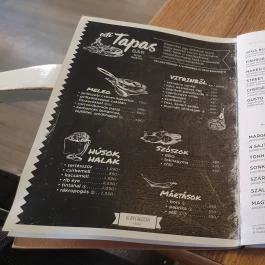 El Gusto, Sopron - Étlap/itallap