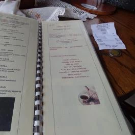 Ettore Cukrászda Esztergom - Étlap/itallap