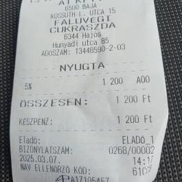 Faluvégi cukrászda Hajós - Egyéb