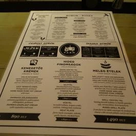 Farm Budapest - Étlap/itallap