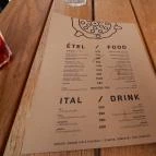 Faszaládé Budapest - Étlap/itallap