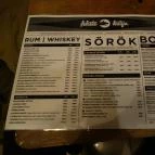 Fekete Kutya Budapest - Étlap/itallap