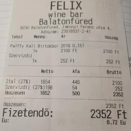 FELIX Wine Bar Balatonfüred - Egyéb