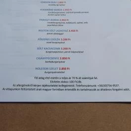 Ferdinánd Bisztró Kunmadaras - Egyéb