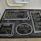 Finomító Kantin Budapest - Étlap/itallap