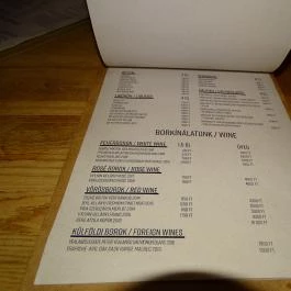 FIRST Craft Beer & BBQ, Budapest - Étlap/itallap