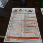 Forint Söröző Miskolc - Étlap/itallap