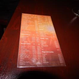 Fortuna Söröző, Budapest - Étlap/itallap