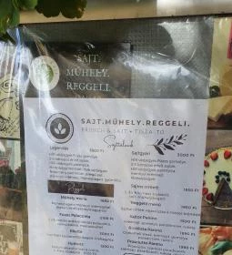 Füzes Sajtműhely - Sajt. Műhely. Reggeli.
