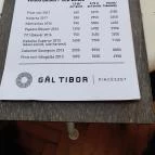 Fúzió Borbár Eger - Étlap/itallap