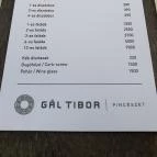 Fúzió Borbár Eger - Étlap/itallap