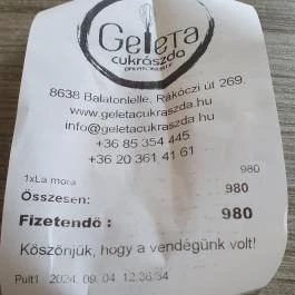 Geleta Cukrászda Balatonlelle - Egyéb