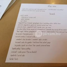 Gentry Coffee & Brunch, Budapest - Étlap/itallap