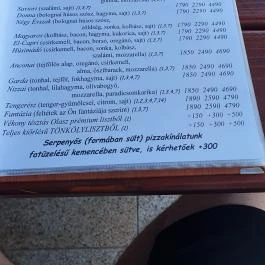 Gondola Pizzéria Pilisvörösvár - Egyéb