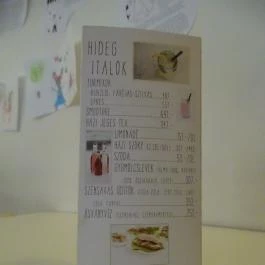 Görbe Bögre Kávézó, Budapest - Étlap/itallap