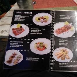 Grill Mánia, Budapest - Étlap/itallap