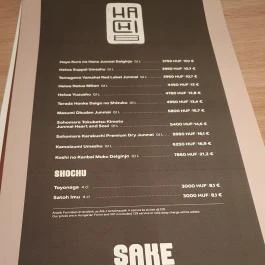 Hachi, Budapest - Egyéb