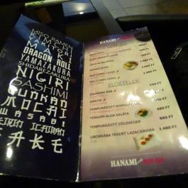 Hanami Sushi Bar - Europeum, Budapest - Étlap/itallap