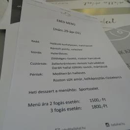 HelloHal Halbisztró, Kecskemét - Étlap/itallap