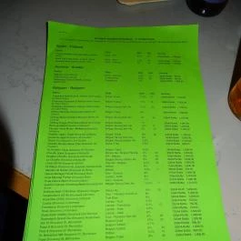 Hopaholic Pub Budapest - Étlap/itallap