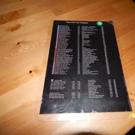 Hops Beer Bar, Budapest - Étlap/itallap