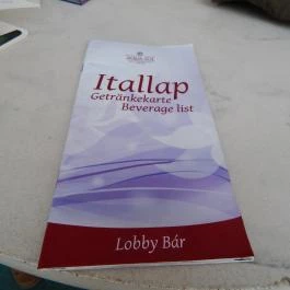 Hotel Aqua-Sol - Lobby Bár, Hajdúszoboszló - Étlap/itallap