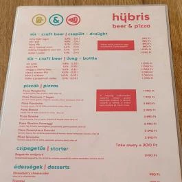Hübris Beer & Pizza, Budapest - Egyéb