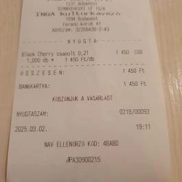 Inga Kultúrkávézó, Budapest - Egyéb