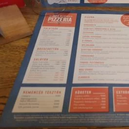 Jamie's Pizzeria - Gozsdu Udvar Budapest - Étlap/itallap