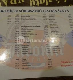 Jaromír'68 Cseh Sörbisztró