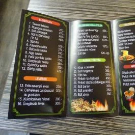 Jiale Kínai Gyorsbüfé, Budapest - Étlap/itallap