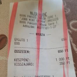 'Jobb mint otthon' Presszó Pákozd - Egyéb