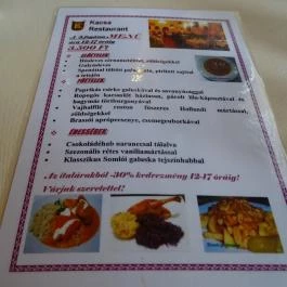 Kacsa Vendéglő Budapest - Étlap/itallap