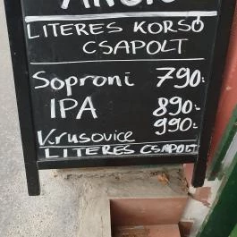 Kalács Bár, Budapest - Étlap/itallap