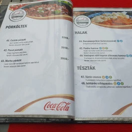 Kalocsáék Malom Vendéglője Cegléd - Étlap/itallap