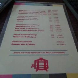 Kapca Kávézó-Bisztró Szeged - Étlap/itallap