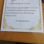 Két Bagoly Étterem Várpalota - Étlap/itallap