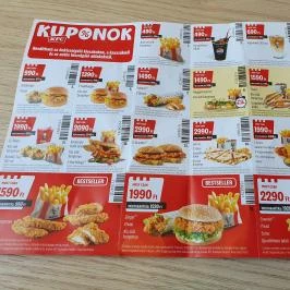 KFC - Interspar DT, Szolnok - Étlap/itallap