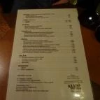 Kiadó Kocsma Budapest - Étlap/itallap