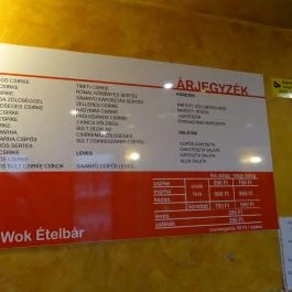 Kínai Wok Ételbár Debrecen - Étlap/itallap