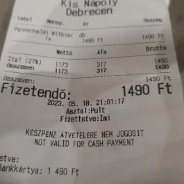 Kis Nápoly Pizzéria Debrecen - Egyéb