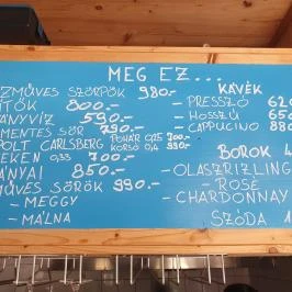 A kis Pisztrángos, Fonyód - Étlap/itallap