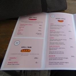 Kishusom, Budapest - Étlap/itallap