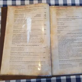 Kiskőrössy Halászcsárda Szeged - Étlap/itallap