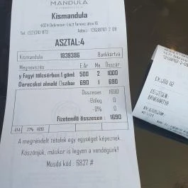 Kismandula Cukrászda, Debrecen - Egyéb