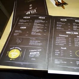 KisPéntek Bisztró & Bár Budapest - Étlap/itallap